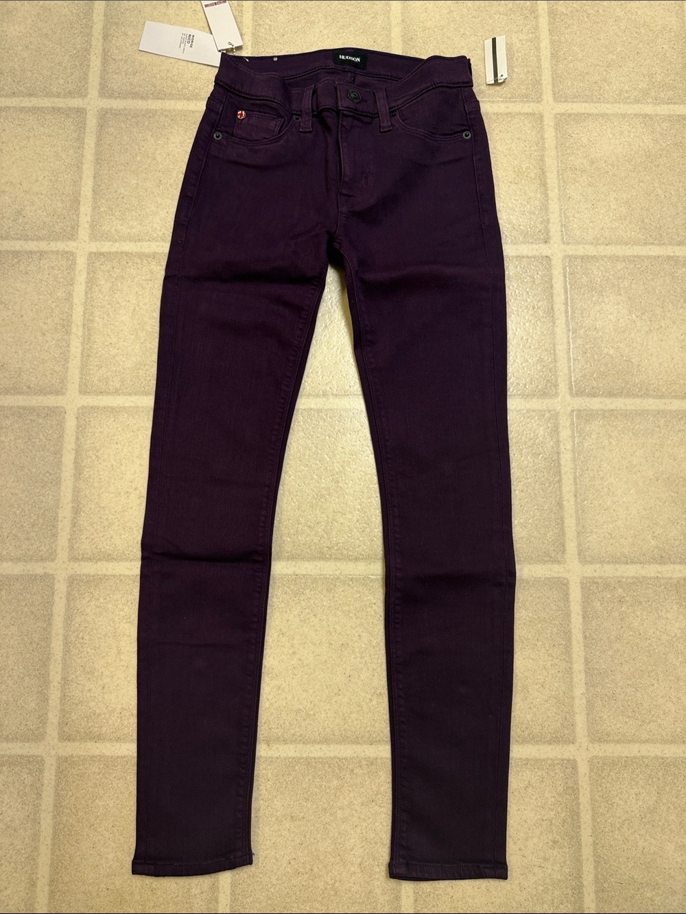Hudson Jeans Women’s Skinny Jeans in Dark Purple